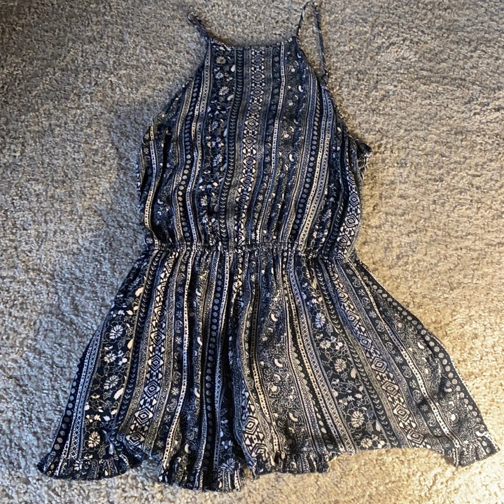 american eagle high neck romper